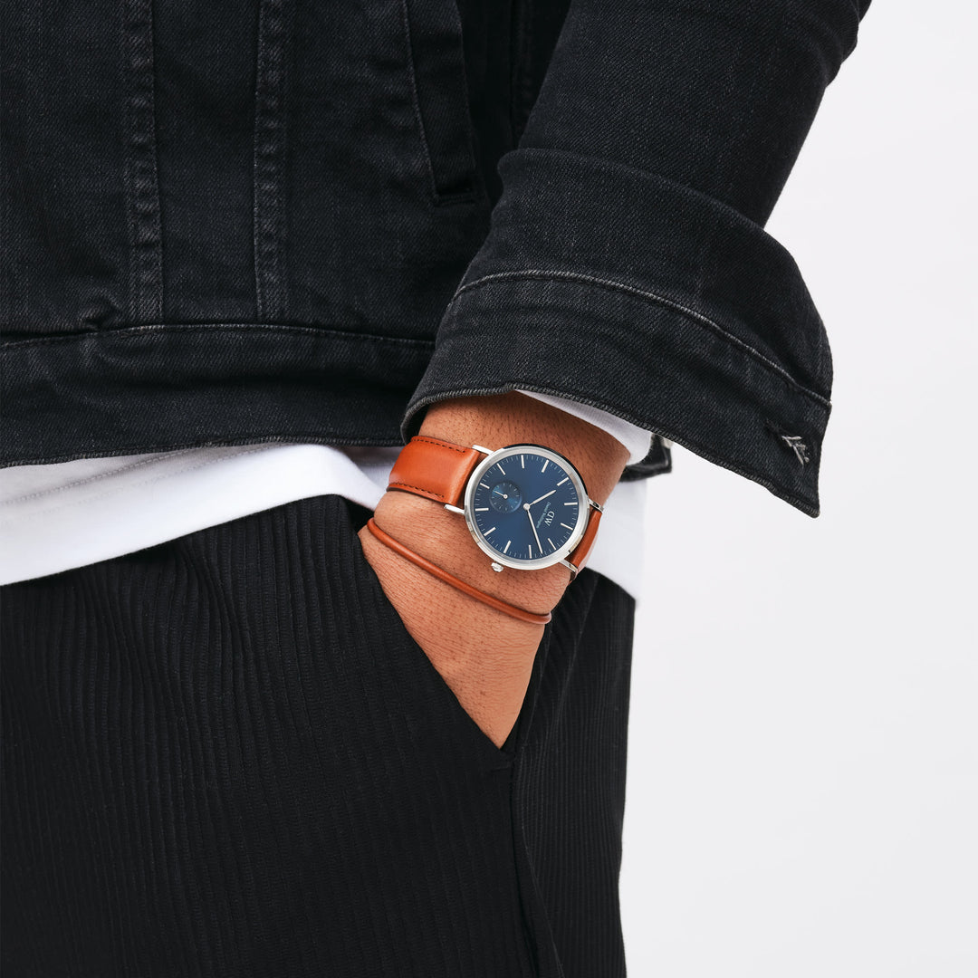 Classic Multi-Eye St.Mawes Brun Rem / Blå 40 mm