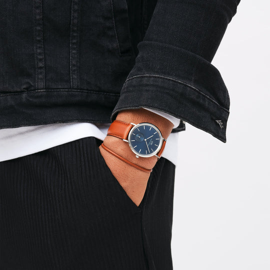 Classic Multi-Eye St.Mawes Brun Rem / Blå 40 mm